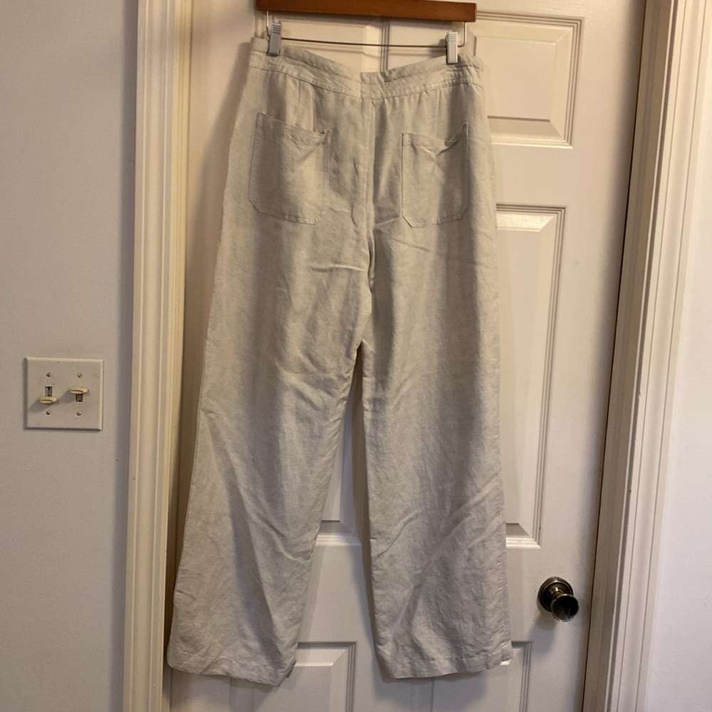 Coldwater Creek Cream Straight Leg Pants - Picture 2 of 9
